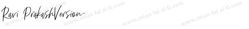 Ravi PrakashVersion字体转换